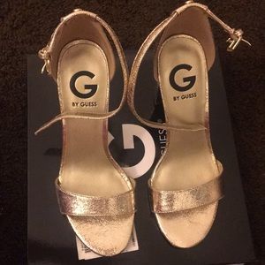 Beautiful Gold Sandals by Guess